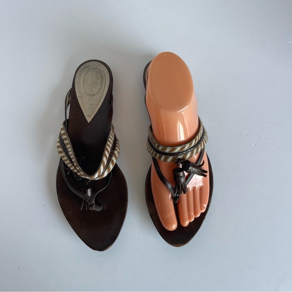 Giorgio Armani Tassel Calf Hair Sandals 38 US (7.5) - Picture 4 of 12